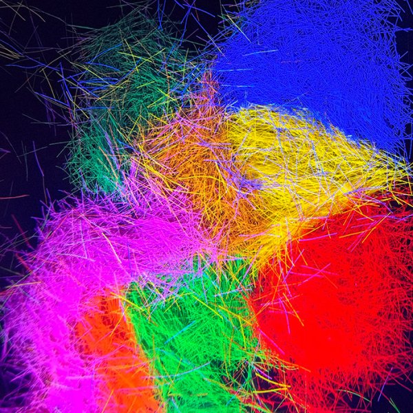 有(yǒu)色变色荧光纤维